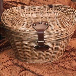 Boho Wicker Basket with Straps 🌿